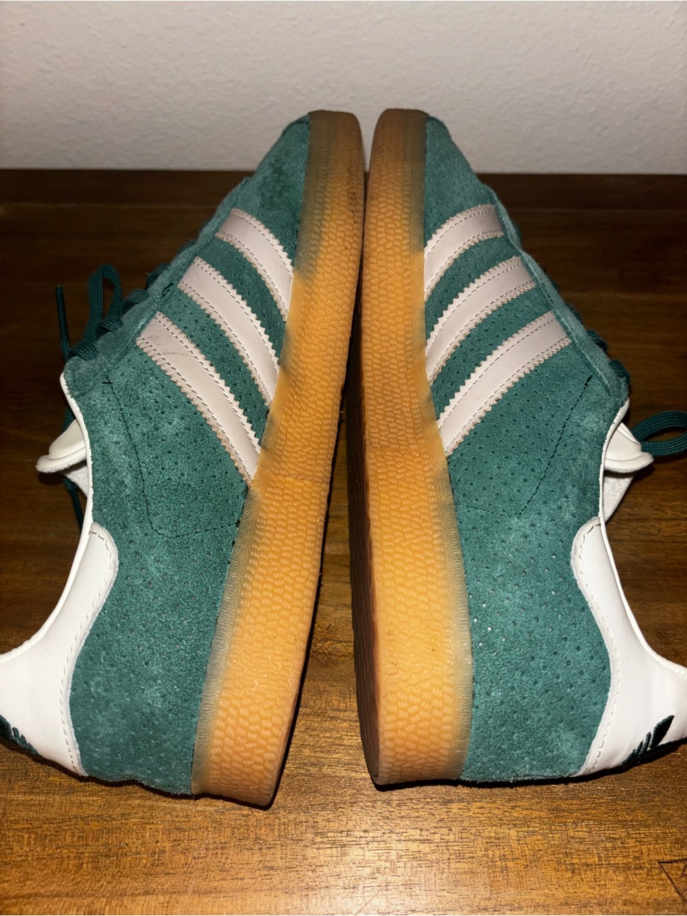 Adidas Gazelle JI2062 Sneaker Men Collegiate Green Lifestyle Indoor Shoes 10 - Picture 5 of 7